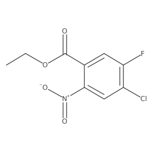 4-Chloro-5-fluoro-2-nitrobenzoic acid ethyl ester结构式