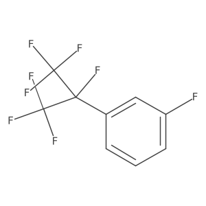 1-Fluoro-3-[1,2,2,2-tetrafluoro-1-(trifluoromethyl)ethyl]benzene结构式