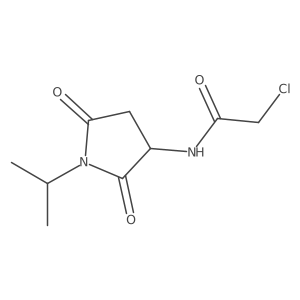 2-Chloro-N-(2,5-dioxo-1-propan-2-ylpyrrolidin-3-yl)acetamide Structure