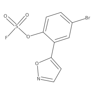 5-(5-Bromo-2-fluorosulfonyloxyphenyl)-1,2-oxazole结构式
