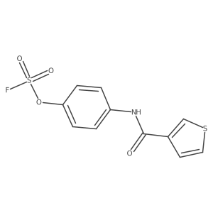 4-(Thiophene-3-amido)phenyl fluoranesulfonate结构式