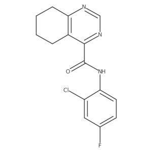 N-(2-Chloro-4-fluorophenyl)-5,6,7,8-tetrahydroquinazoline-4-carboxamide Structure