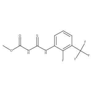 methyl N-{[2-fluoro-3-(trifluoromethyl)phenyl]carbamothioyl}carbamate Structure