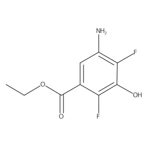Ethyl 5-amino-2,4-difluoro-3-hydroxybenzoate结构式