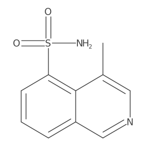 4-Methylisoquinoline-5-sulfonamide结构式