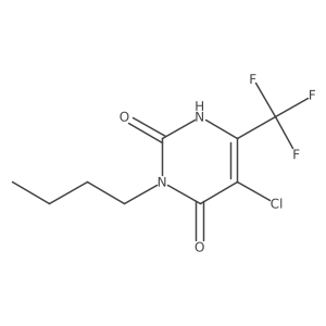 5-Chloro-3-n-butyl-6-(trifluoromethyl)uracil Structure