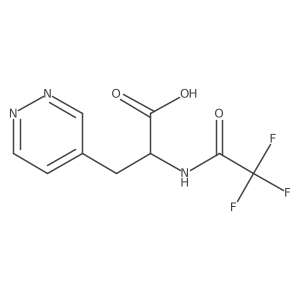 3-(Pyridazin-4-yl)-2-(2,2,2-trifluoroacetamido)propanoic acid Structure