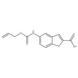 5-{[(Prop-2-en-1-yloxy)carbonyl]amino}-1-benzofuran-2-carboxylic acid结构式
