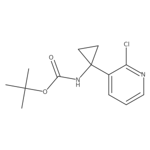 tert-butyl N-[1-(2-chloropyridin-3-yl)cyclopropyl]carbamate Structure