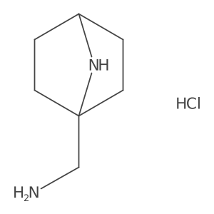 1-{7-Azabicyclo[2.2.1]heptan-1-yl}methanamine hydrochloride结构式