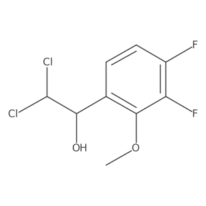 2,2-Dichloro-1-(3,4-difluoro-2-methoxyphenyl)ethanol结构式