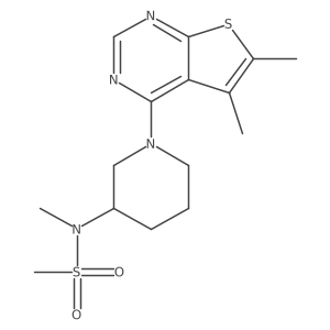 N-(1-{5,6-dimethylthieno[2,3-d]pyrimidin-4-yl}piperidin-3-yl)-N-methylmethanesulfonamide Structure