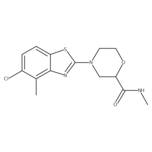 4-(5-chloro-4-methyl-1,3-benzothiazol-2-yl)-N-methylmorpholine-2-carboxamide Structure