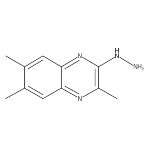 2-Hydrazino-3,6,7-trimethylquinoxaline结构式