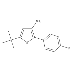 5-(1,1-Dimethylethyl)-2-(4-fluorophenyl)-3-thiophenamine结构式