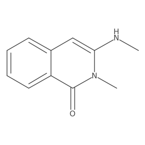 2-Methyl-3-(methylamino)-1,2-dihydroisoquinolin-1-one Structure