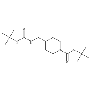 N-tert-Butyl-N'-[(1-tert-butoxycarbonylpiperidin-4-yl)methyl]urea Structure
