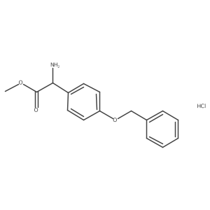 Methyl 2-amino-2-[4-(benzyloxy)phenyl]acetate hydrochloride结构式