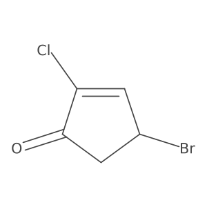 4-Bromo-2-chloro-2-cyclopenten-1-one Structure