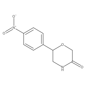 6-(4-Nitrophenyl)morpholin-3-one结构式