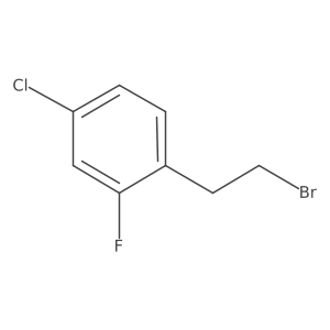 Benzene, 1-(2-bromoethyl)-4-chloro-2-fluoro-结构式
