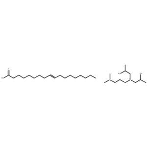 N,N-Dimethyl-N',N'-bis(2-hydroxypropyl)-1,3-diaminopropane monooleate结构式