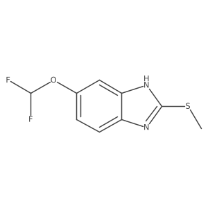 6-(Difluoromethoxy)-2-(methylthio)-1H-benzo[d]imidazole结构式