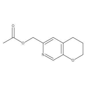 (3,4-dihydro-2H-pyrano[2,3-c]pyridin-6-yl)methyl acetate Structure