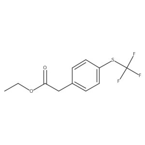 Ethyl 4-(trifluoromethylthio)phenylacetate Structure