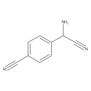 4-[Amino(cyano)methyl]benzonitrile Structure