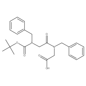 N-[(1,1-Dimethylethoxy)carbonyl]-N-(phenylmethyl)glycyl-N-(phenylmethyl)glycine结构式