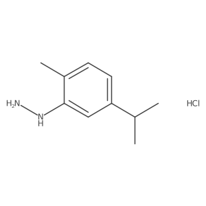 [2-Methyl-5-(propan-2-yl)phenyl]hydrazine hydrochloride Structure