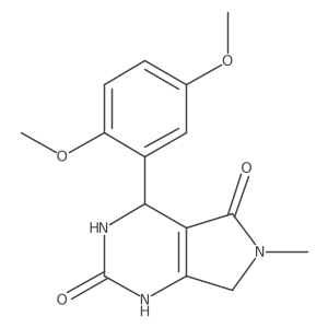 4-(2,5-dimethoxyphenyl)-6-methyl-3,4,6,7-tetrahydro-1H-pyrrolo[3,4-d]pyrimidine-2,5-dione Structure