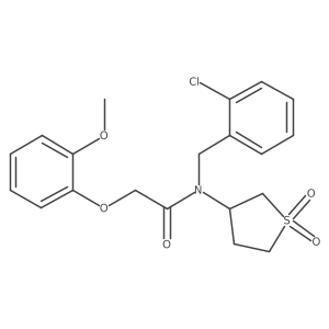 N-(2-chlorobenzyl)-N-(1,1-dioxidotetrahydrothiophen-3-yl)-2-(2-methoxyphenoxy)acetamide Structure