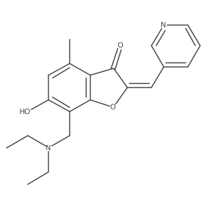 (Z)-7-((diethylamino)methyl)-6-hydroxy-4-methyl-2-(pyridin-3-ylmethylene)benzofuran-3(2H)-one Structure