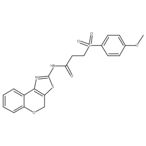 N-(4H-chromeno[4,3-d]thiazol-2-yl)-3-((4-methoxyphenyl)sulfonyl)propanamide Structure