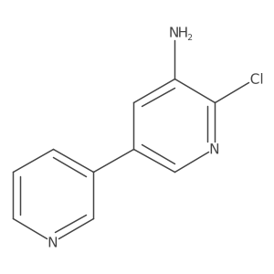 6-Chloro-[3,3'-bipyridin]-5-amine结构式