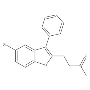 4-(5-Bromo-3-phenyl-1-benzofuran-2-yl)butan-2-one结构式