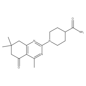 1-(4,7,7-Trimethyl-5-oxo-5,6,7,8-tetrahydroquinazolin-2-yl)piperidine-4-carboxamide Structure