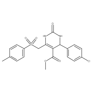 Methyl 4-(4-chlorophenyl)-2-oxo-6-(tosylmethyl)-1,2,3,4-tetrahydropyrimidine-5-carboxylate结构式