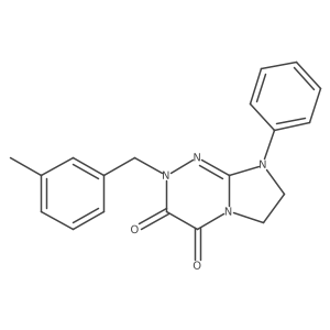 2-(3-methylbenzyl)-8-phenyl-7,8-dihydroimidazo[2,1-c][1,2,4]triazine-3,4(2H,6H)-dione Structure