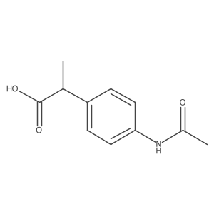 2-(4-Acetamidophenyl)propanoic acid Structure