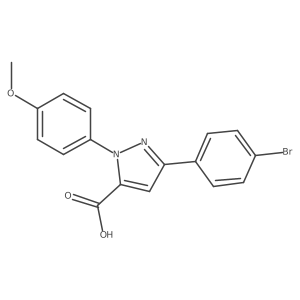 3-(4-Bromophenyl)-1-(4-methoxyphenyl)-1H-pyrazole-5-carboxylic acid Structure