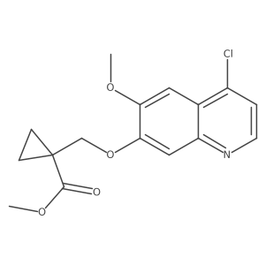 Methyl 1-((4-chloro-6-methoxyquinolin-7-yloxy)methyl)cyclopropane-carboxylate Structure