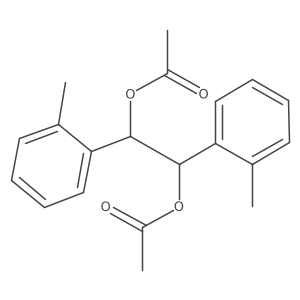 1,2-Ethanediol, 1,2-bis(2-methylphenyl)-, diacetate Structure