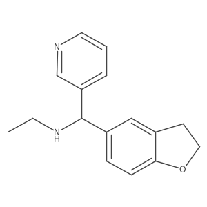[2,3-Dihydro-1-benzofuran-5-yl(pyridin-3-yl)methyl](ethyl)amine结构式
