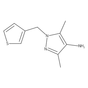 3,5-Dimethyl-1-(thiophen-3-ylmethyl)-1H-pyrazol-4-amine Structure