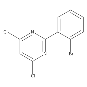 2-(2-Bromophenyl)-4,6-dichloropyrimidine Structure