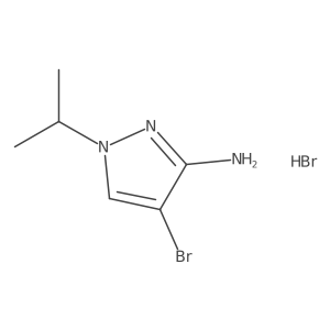 4-Bromo-1-isopropyl-1H-pyrazol-3-amine hydrobromide Structure