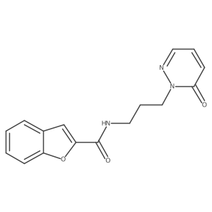 N-(3-(6-oxopyridazin-1(6H)-yl)propyl)benzofuran-2-carboxamide Structure
